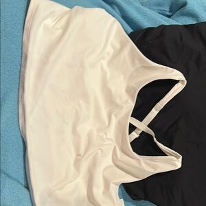 Old Navy White and Black Sports Bras